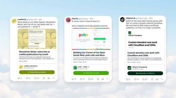Artículos de formato largo en Bluesky
