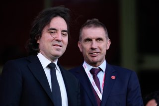 Raul Martin Presa, President of Rayo Vallecano, looks on during the Spanish League, LaLiga EA Sports, football match played between Rayo Vallecano and Girona FC at Estadio de Vallecas on May 11, 2026, in Madrid, Spain.