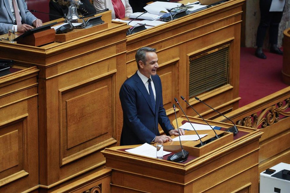 Archivo - El primer ministro de Grecia, Kyriakos Mitsotakis