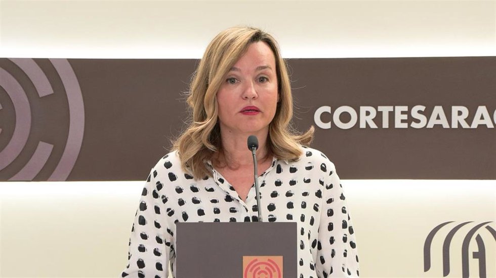 Archivo - La portavoz del PSOE en las Cortes de Aragón, Pilar Alegría.