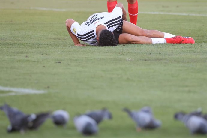 Futbol, Colo Colo vs Universidad de Chile. Fecha 5, Liga de Primera 2026. El jugador de Colo Colo Claudio Aquino es fotografiado durante el partido de primera division contra Universidad de Chile disputado en el estadio Monumental de Santiago,