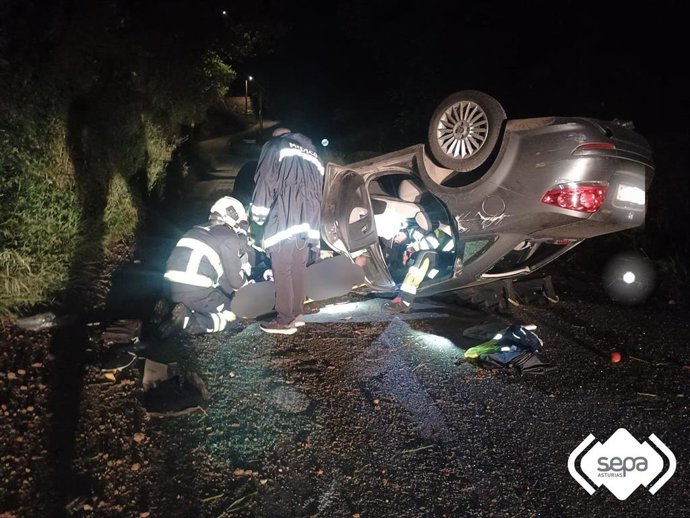 Accidente de tráfico en Pravia