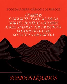 Cartel de la edición del festival Sonidos Líquidos 2026, que se celebra en Lanzarote