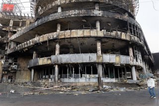 Imagen de archivo de un ataque ruso en Kiev (Ucrania)