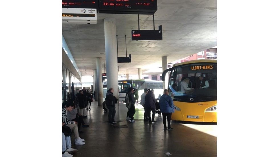 La estación de autobuses de Lloret de Mar (Girona).
