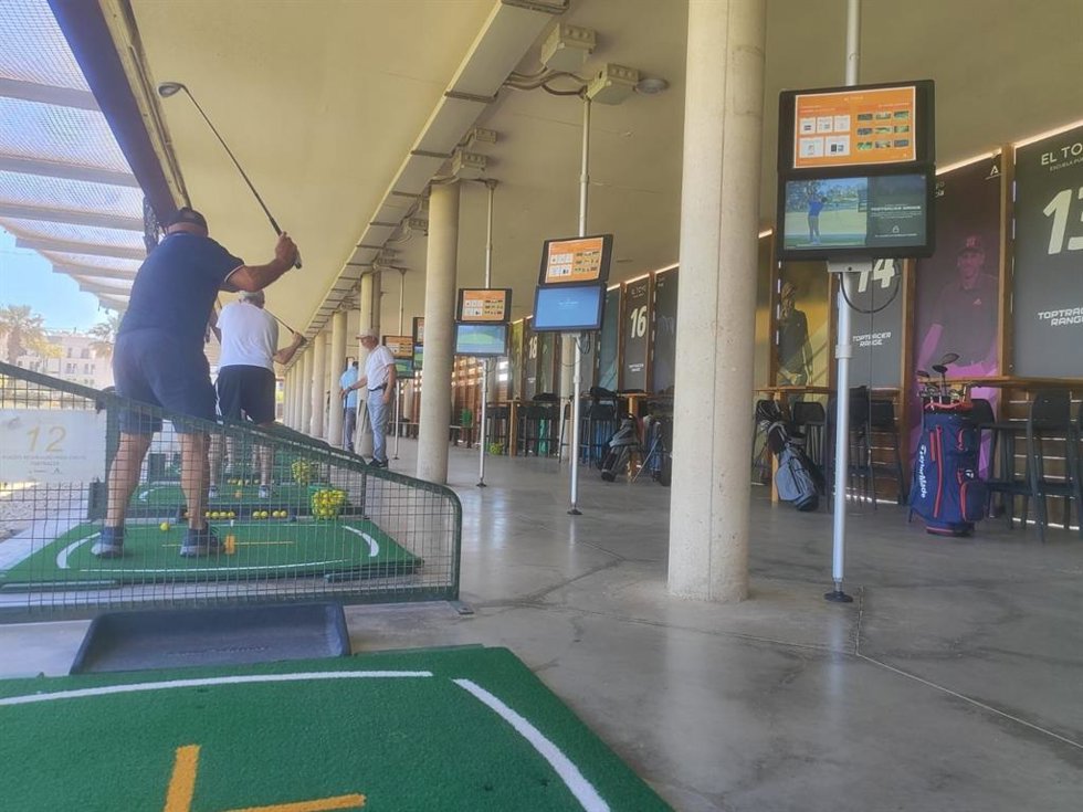 Zona de prácticas de la Escuela Pública de Golf El Toyo (Almería).