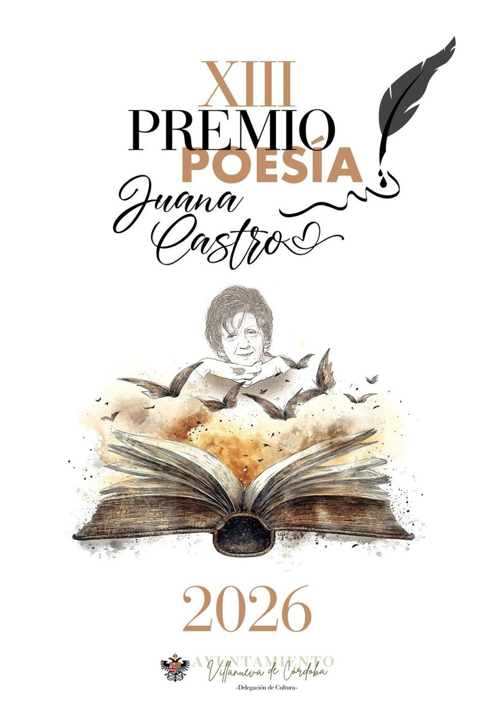 Cartel del XIII Premio de Poesía Juana Castro.