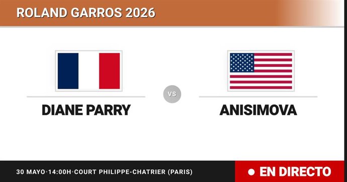 Diane Parry - Amanda Anisimova: resumen y estadísticas del partido de Dieciseisavos de final de Roland Garros WTA