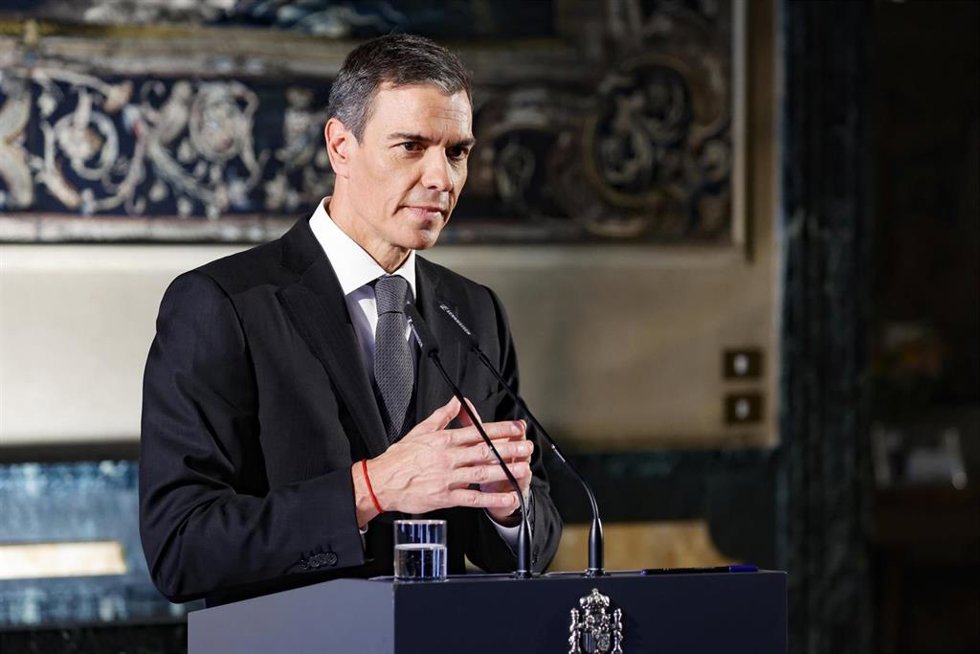 El presidente del Gobierno, Pedro Sánchez  