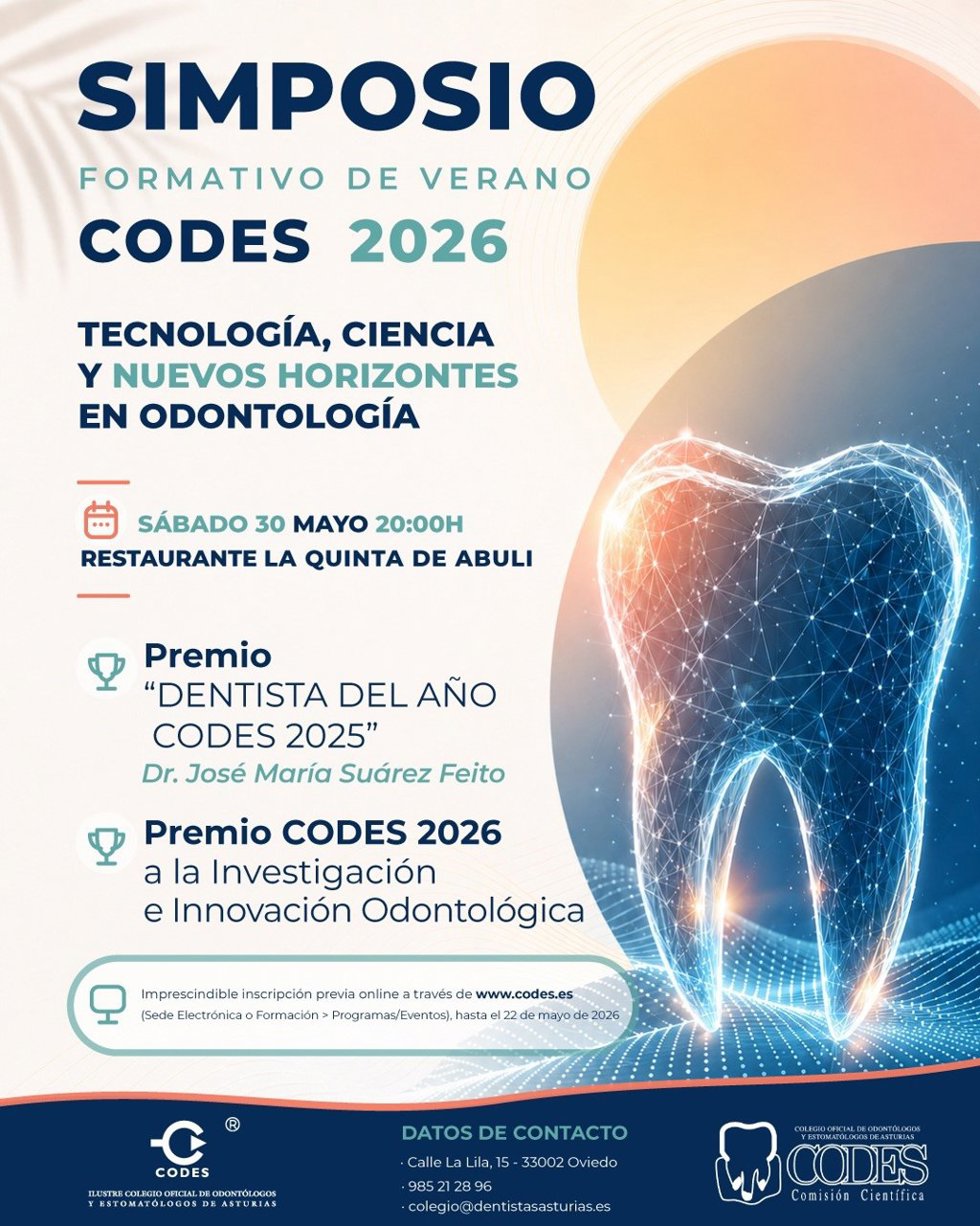 Cartel del simposio del CODES en Oviedo