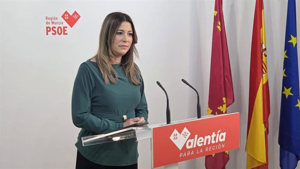 La portavoz del Partido Socialista de la Región de Murcia, Isabel Gadea