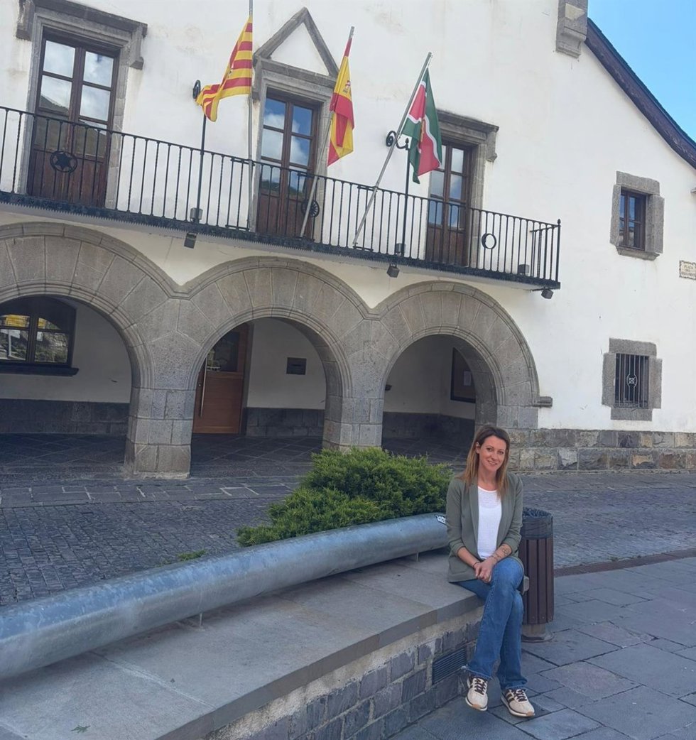 La alcaldesa de Biescas, Lorena Cajal