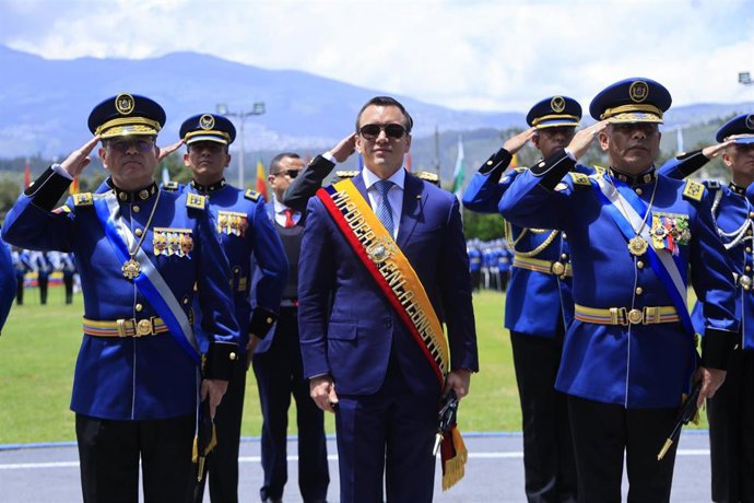 Archivo - El presidente de Ecuador, Daniel Noboa 