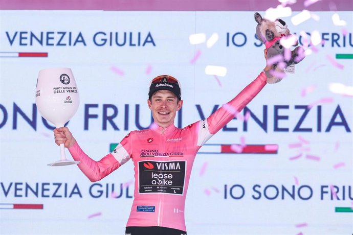 Jonas Vingegaard, durante el Giro de Italia 2026.