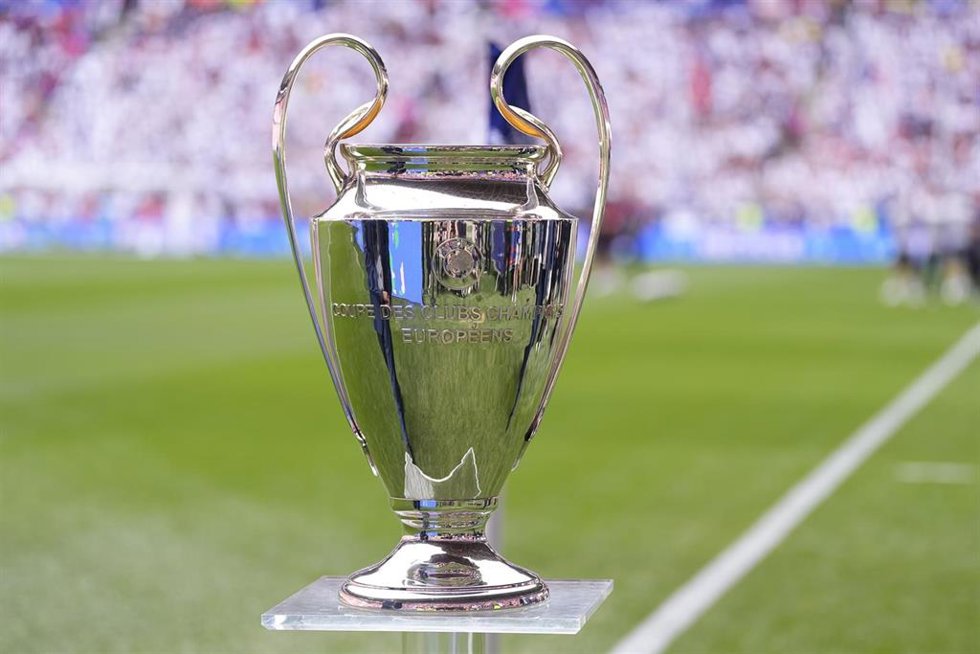 Illustration, detail of the trophy ahead the UEFA Champions League Final 2026 match between Paris Saint-Germain and Arsenal FC at Puskas Arena on May 30, 2026 in Budapest, Hungary.