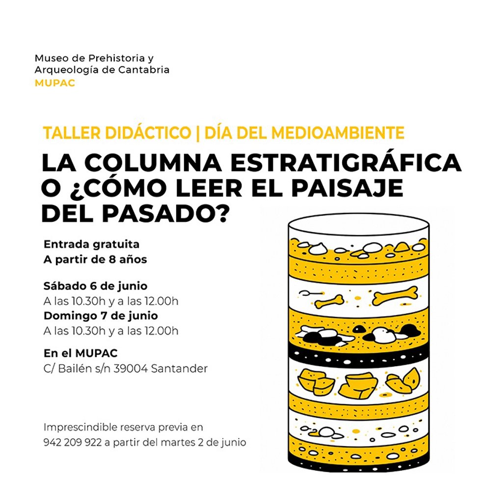 El MUPAC se une al Día del Medio Ambiente con un taller infantil de estratigrafía