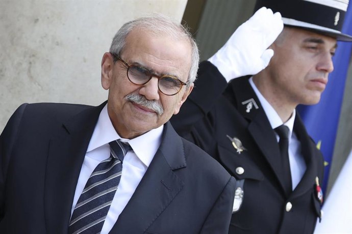 Archivo - El primer ministro libanés, Nawaf Salam