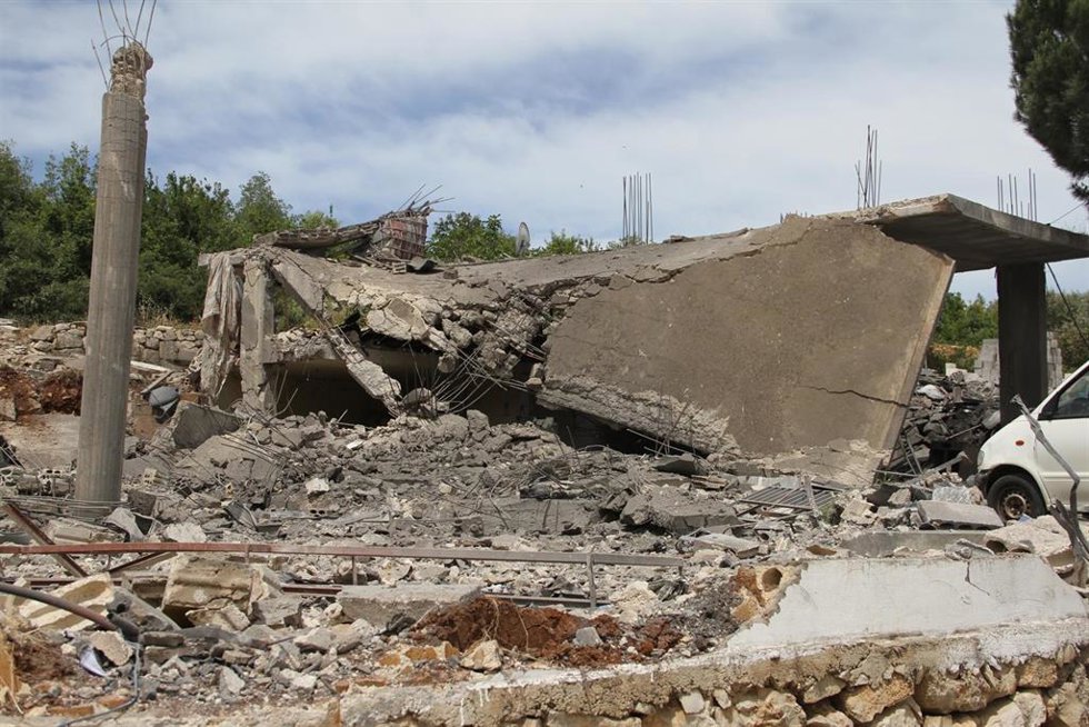 Consecuencias de un ataque israelí en el sur de Líbano (archivo)