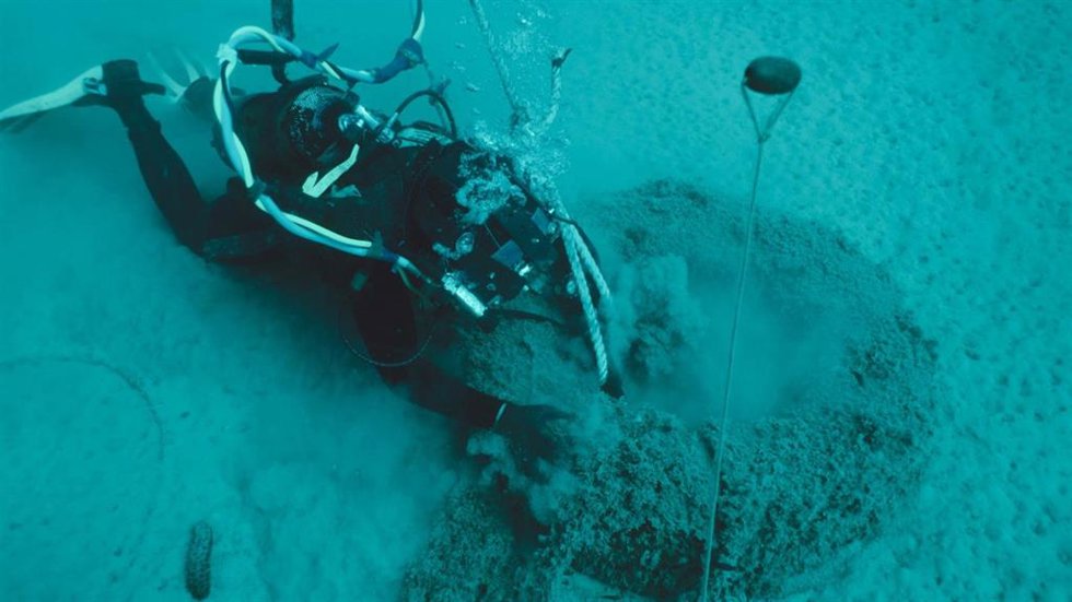 Recogida de residuos del fondo marino