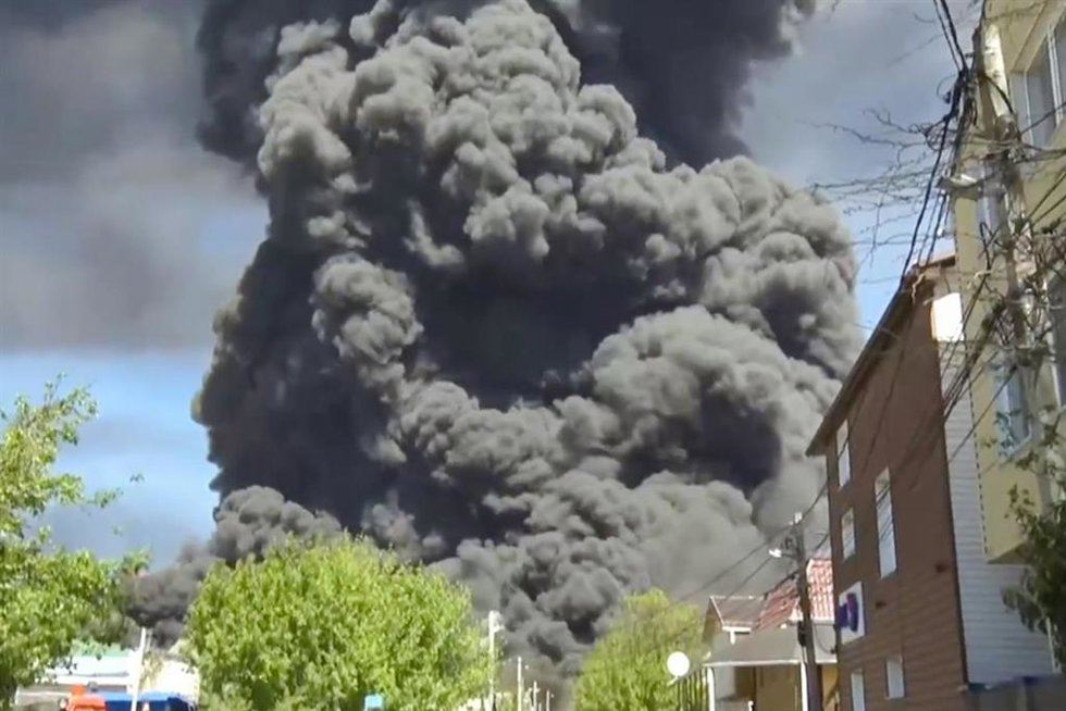 Archivo - Imagen de archivo de un ataque ucraniano a una refinería rusa en Tuapse