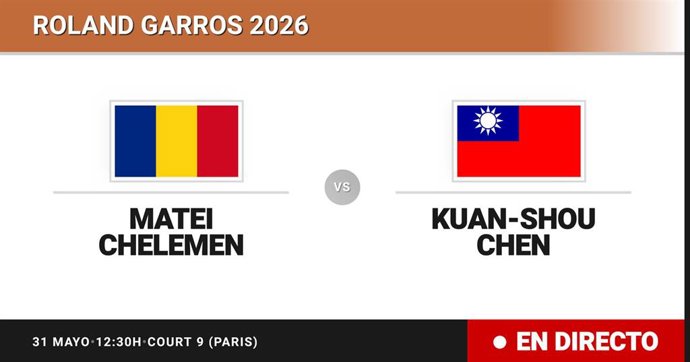 Matei Chelemen - Kuan-Shou Chen: resumen y estadísticas del partido de Treintaidosavos de final de Roland Garros Juniors, Boys