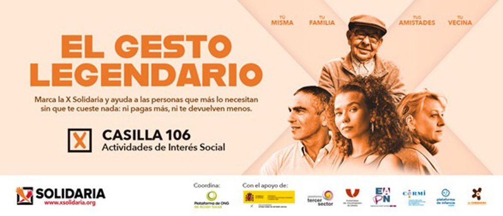 Las ONG recibieron en 2025 más de 3 millones de euros de la 'X Solidaria' para apoyar a 736.308 personas vulnerables