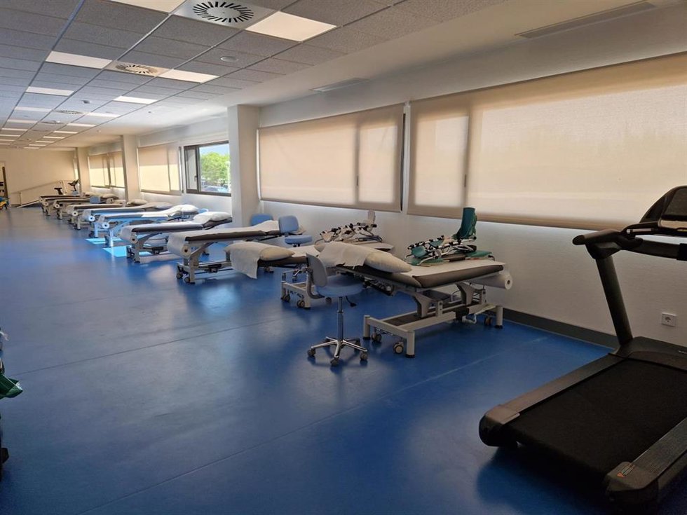 Salas de rehabilitación en el nuevo edificio del Hospital de Manacor.