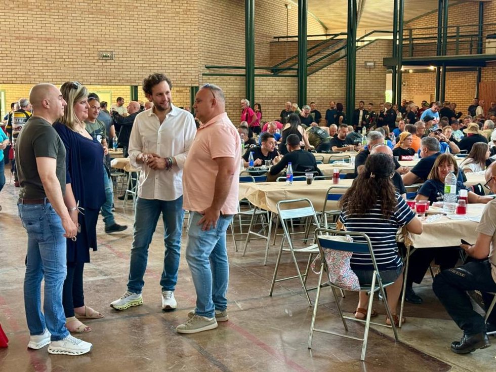 El presidente de la DPH; Isaac Claver, en la clausura de la temporada de Mañoalmuerzos celebrada este domingo en Estadilla.