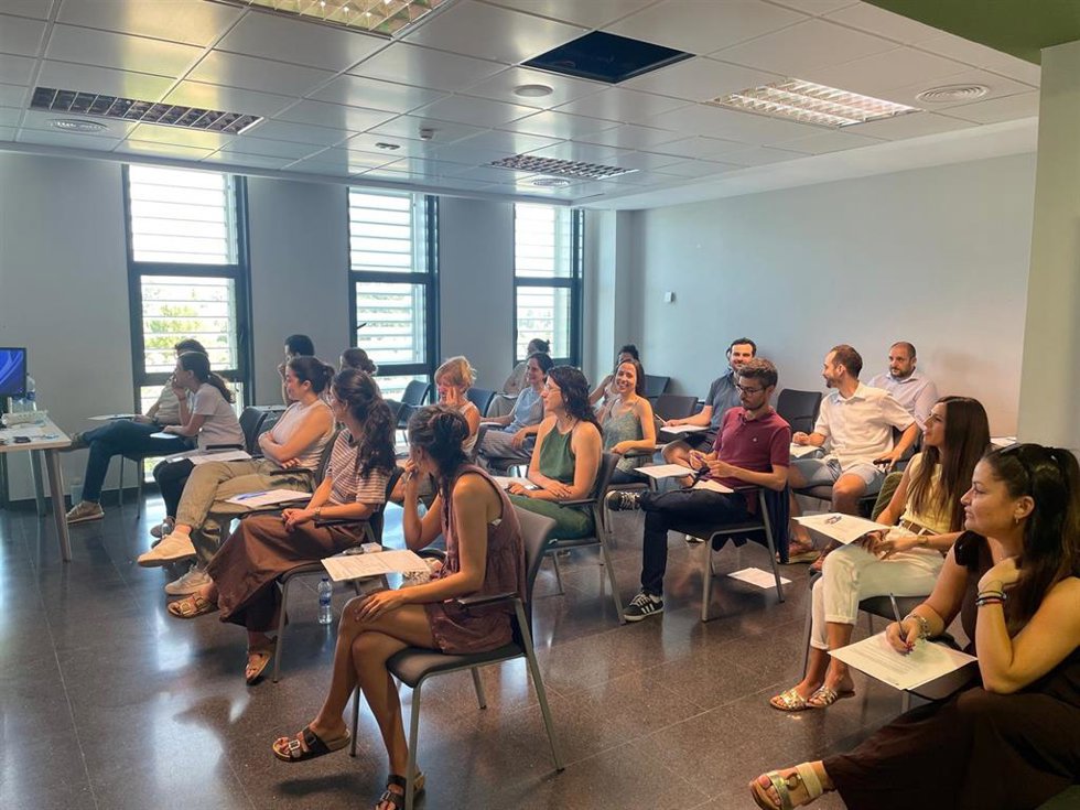 Espacio habilitado en Son Espases para las oposiciones de facultativo especialista.