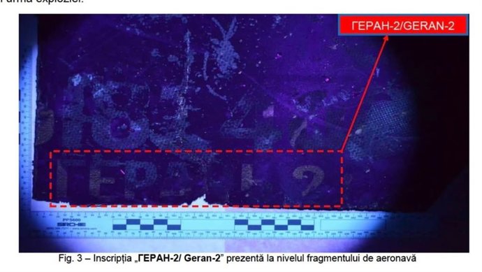 Relatório técnico sobre o drone não tripulado Geran-2, que caiu na sexta-feira em Galati (Romênia)
