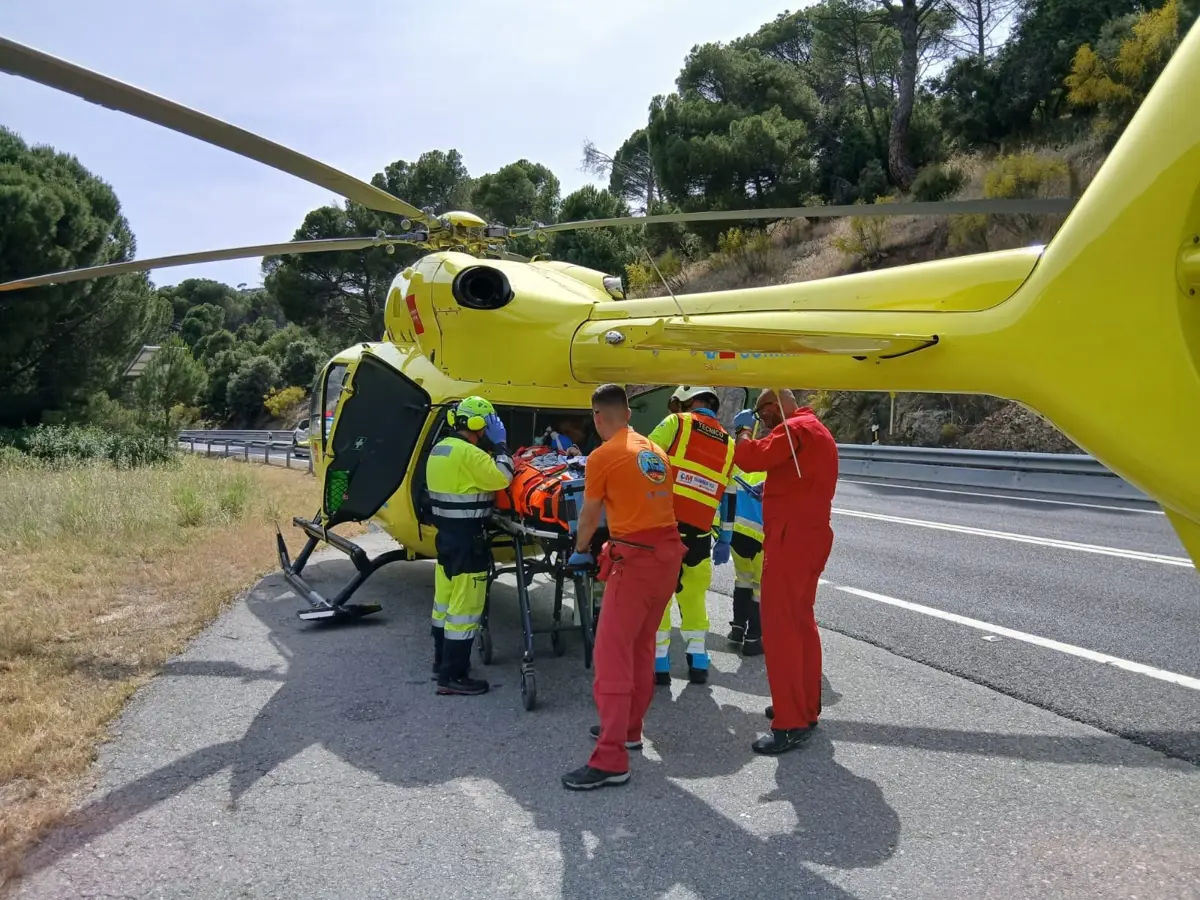 Accidente en Navas del Rey