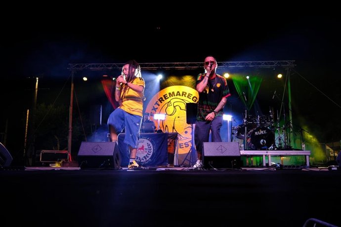 Actuación de Morodo en la sexta edición del Extremareggae, a 30 de mayo de 2026 en Puebla de la Calzada (Badajoz).