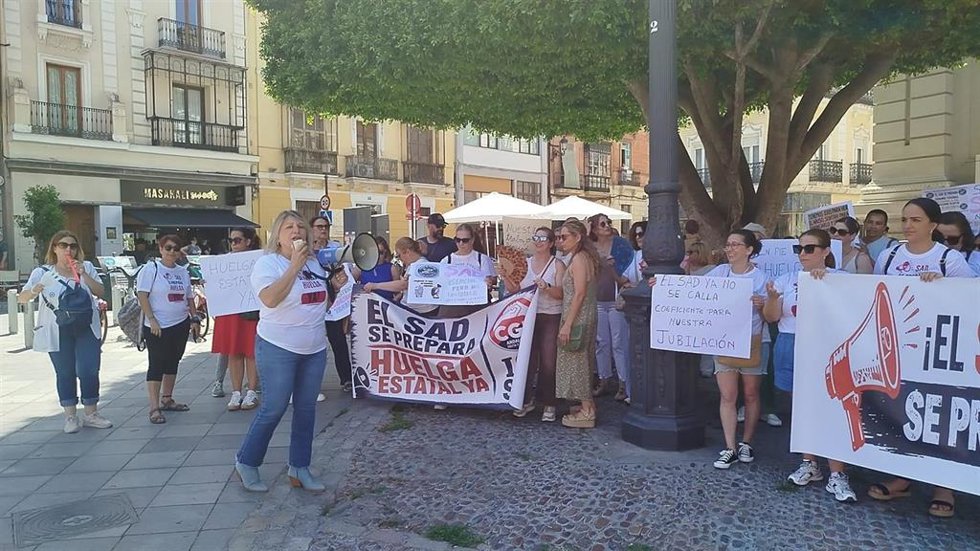 Imagen de una de las manifestaciones para reclamar mejoras laborales para los trabajadores del Servicio de Atención Domiciliaria.
