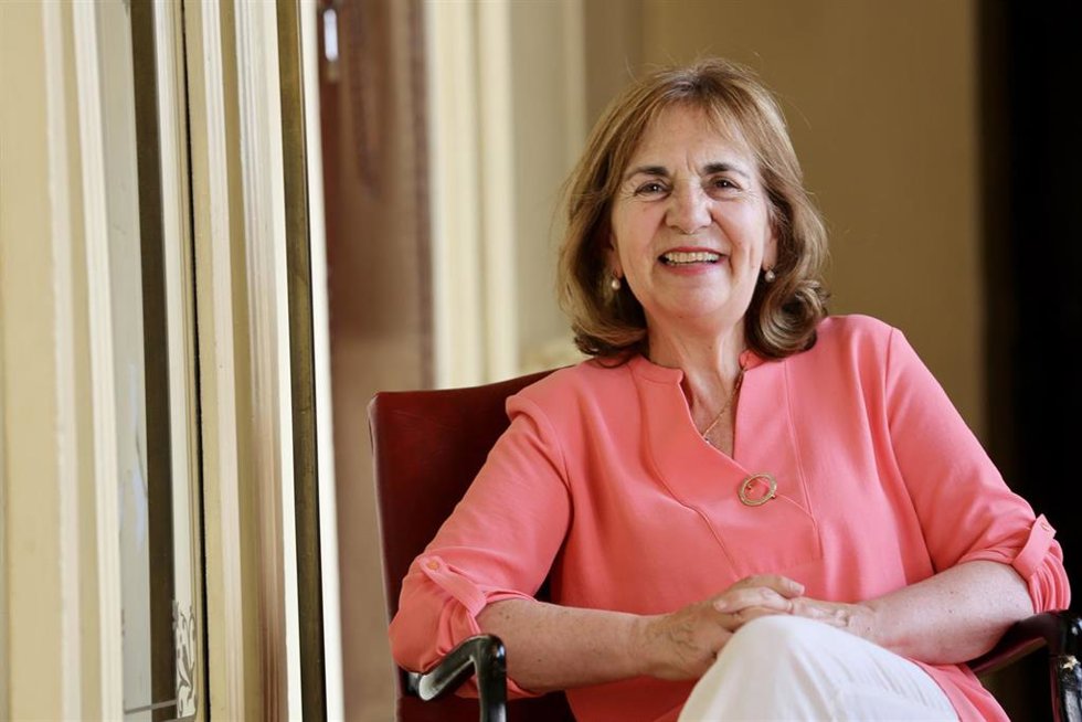 Yolanda Izard en la Feria del Libro de Valladolid.