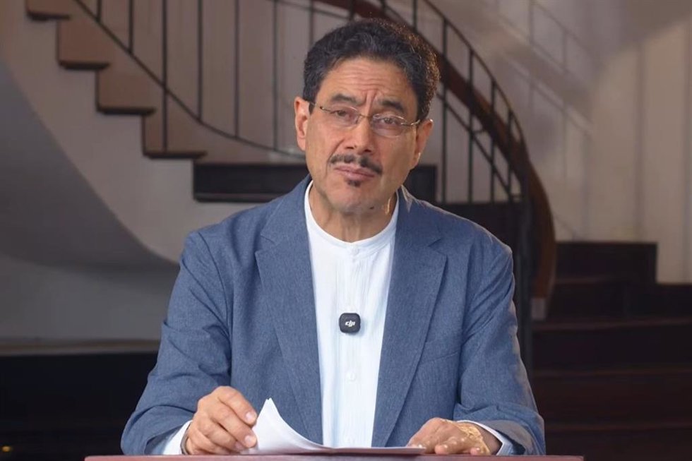 El candidato presidencial de la coalición de izquierda Pacto Histórico, Iván Cepeda