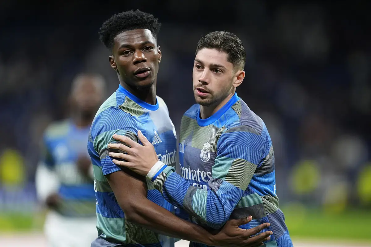 Aurelien Tchouaméni y Federico Valverde