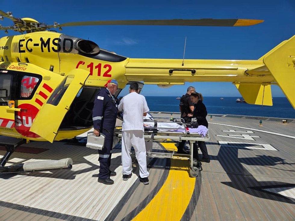 Helicóptero del SUC del Gobierno de Canarias