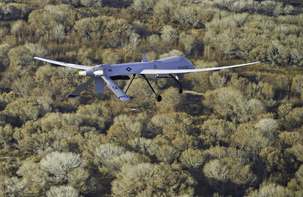 Archivo - Imagen de archivo de un dron estadounidense MQ-1 como el derribado por Irán
