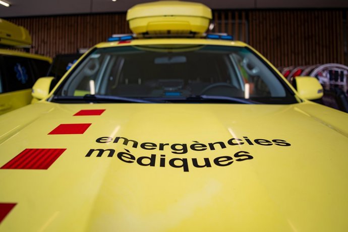 Ambulancias en la nueva sede del SEM, a 18 de febrero de 2026, en LHospitalet de Llobregat, Catalunya (España).