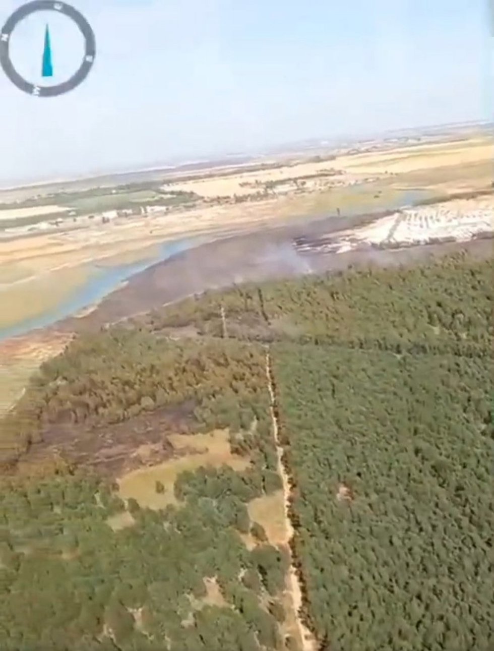 Incendio forestal de Gibraleón.