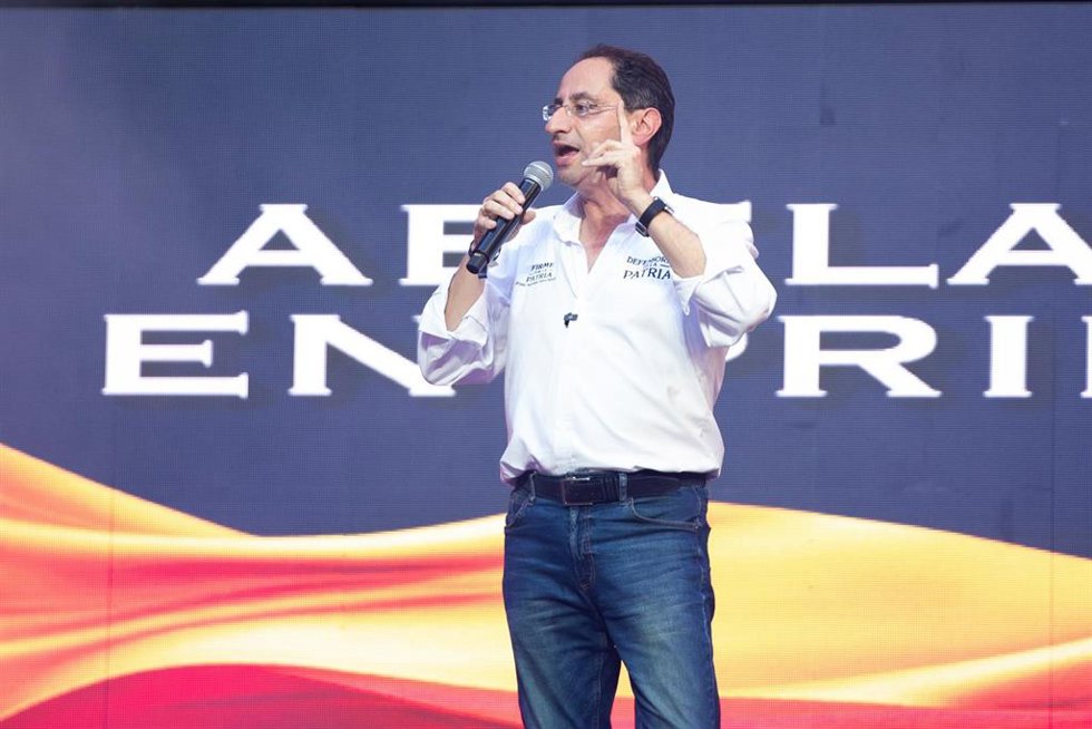 El candidato a la Presidencia colombiana del movimiento Defensores de la Patria, el ultraderechista Abelardo de la Espriella