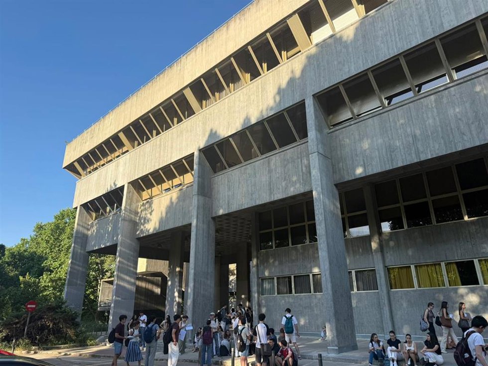 Primera día de la PAU en la Facultad de Ciencias de la Información en la Universidad Complutense de Madrid.