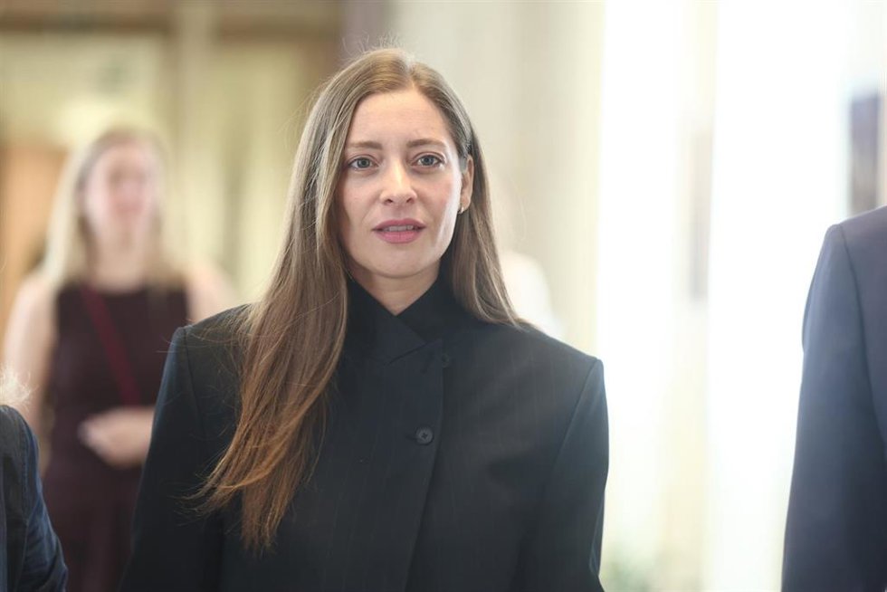 La portavoz del PP en el Congreso, Ester Muñoz, a su llegada a la Junta de Portavoces, en el Congreso de los Diputados, a 26 de mayo de 2026, en Madrid (España).