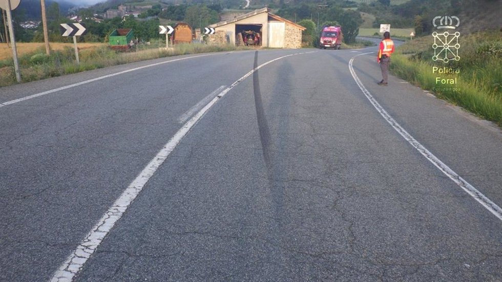 Imagen del accidente.