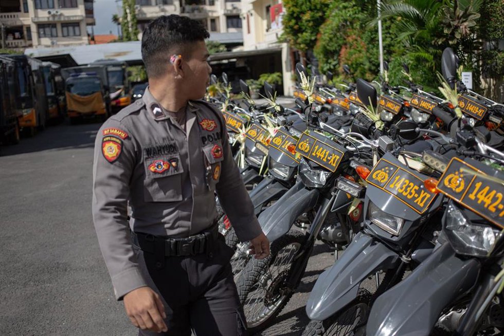 Archivo - Imagen de archivo de un policía de Indonesia.