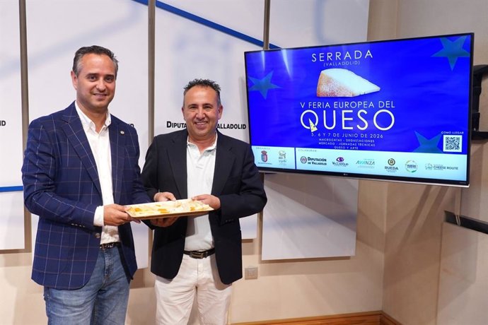 Presentación de la V Feria Europea del Queso de Serrada (Valladolid).