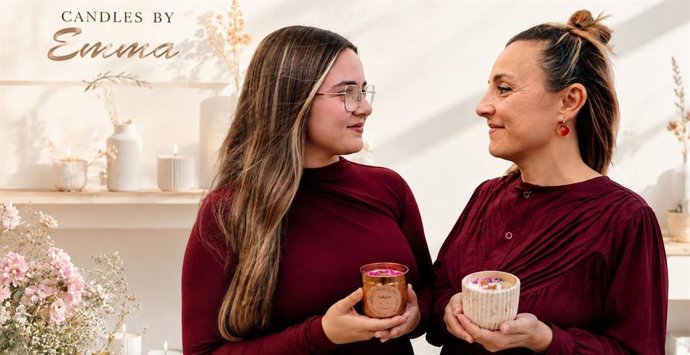 Emma y Desi. Fundadoras de Candles by Emma.