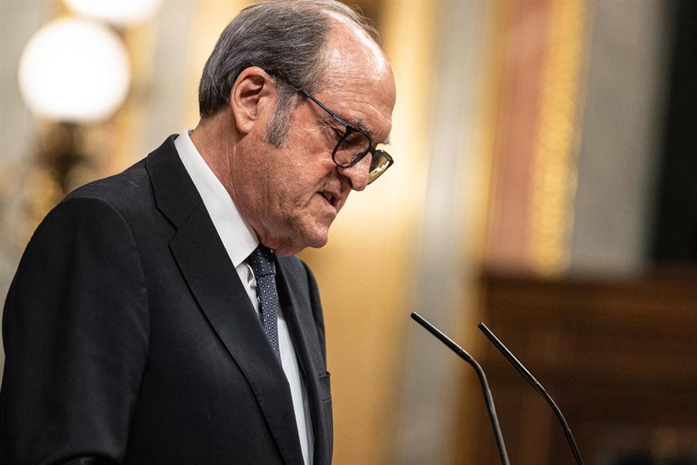 El defensor del pueblo, Ángel Gabilondo, durante una sesión plenaria, en el Congreso de los Diputados, a 28 de mayo de 2026, en Madrid (España).