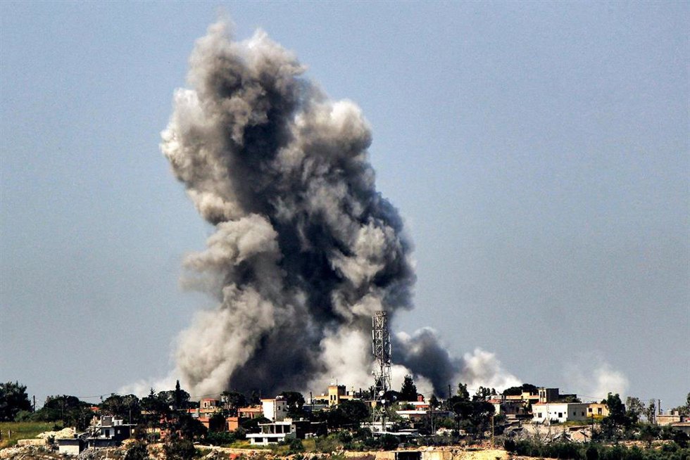 Bombardeo israelí en el sur de Líbano (archivo)