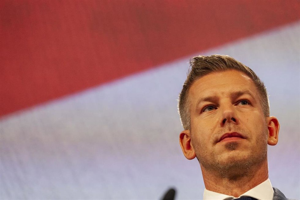 Péter Magyar, primer ministro húngaro.